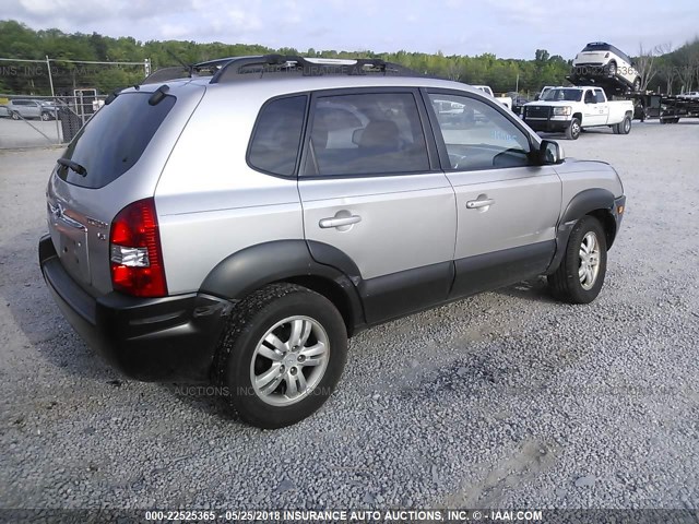 KM8JN12D46U443969 - 2006 HYUNDAI TUCSON GLS/LIMITED SILVER photo 4