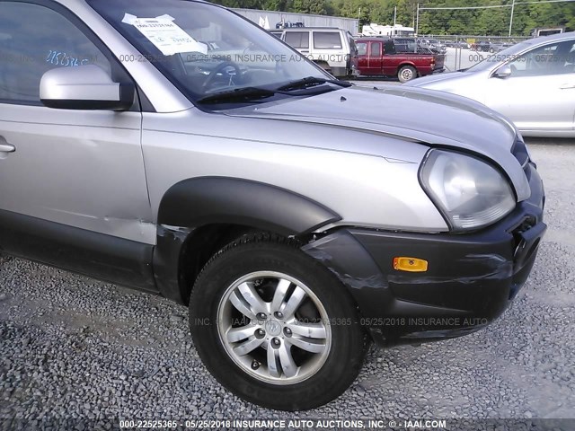 KM8JN12D46U443969 - 2006 HYUNDAI TUCSON GLS/LIMITED SILVER photo 6