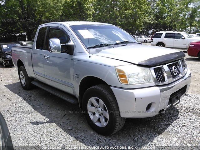 1N6AA06BX4N552895 - 2004 NISSAN TITAN XE/SE/LE SILVER photo 1