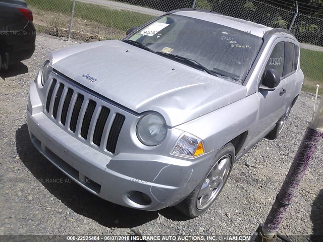 1J8FF57W07D600609 - 2007 JEEP COMPASS LIMITED SILVER photo 2