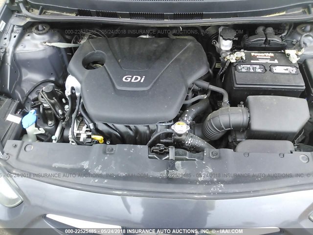 KMHCT5AE0CU028238 - 2012 HYUNDAI ACCENT GLS/GS GRAY photo 10