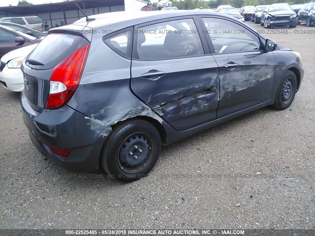 KMHCT5AE0CU028238 - 2012 HYUNDAI ACCENT GLS/GS GRAY photo 4