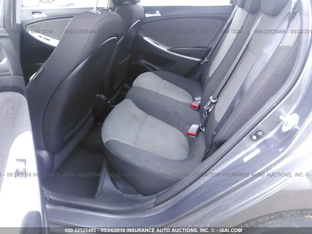 KMHCT5AE0CU028238 - 2012 HYUNDAI ACCENT GLS/GS GRAY photo 8