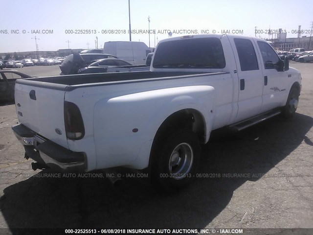 1FTWW32F6YEB20833 - 2000 FORD F350 SUPER DUTY WHITE photo 4