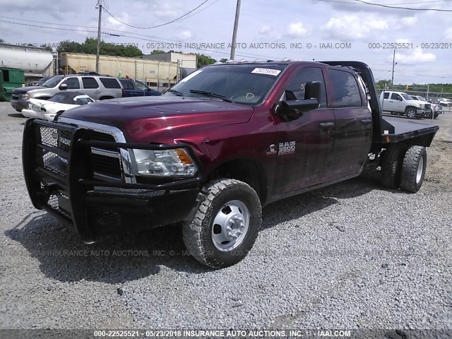 3C63RRGL3GG313080 - 2016 RAM 3500 ST MAROON photo 2