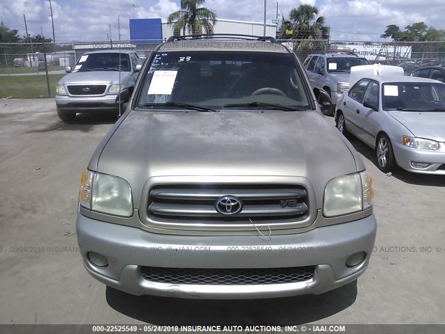 5TDZT34A12S134373 - 2002 TOYOTA SEQUOIA SR5 GOLD photo 6