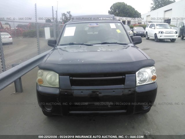 1N6MD29Y74C457156 - 2004 NISSAN FRONTIER CREW CAB SC BLACK photo 6