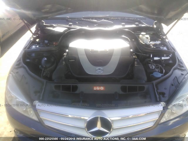 WDDGF81X49R075466 - 2009 MERCEDES-BENZ C 300 4MATIC GRAY photo 10