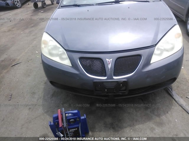 1G2ZF57BX84110671 - 2008 PONTIAC G6 VALUE LEADER/BASE GRAY photo 6