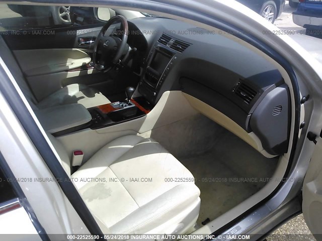 JTHBE1K58A0049882 - 2010 LEXUS GS 350 TAN photo 5