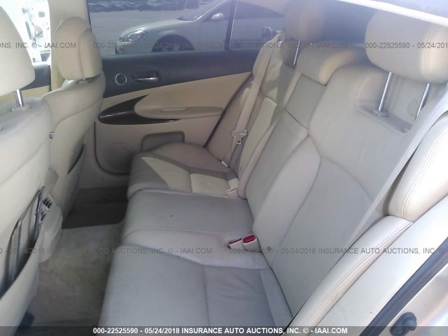 JTHBE1K58A0049882 - 2010 LEXUS GS 350 TAN photo 8