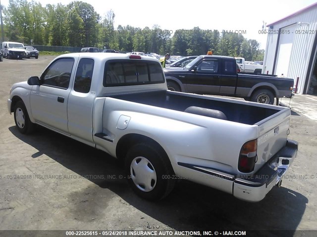 4TAVL52N4YZ656384 - 2000 TOYOTA TACOMA XTRACAB SILVER photo 3