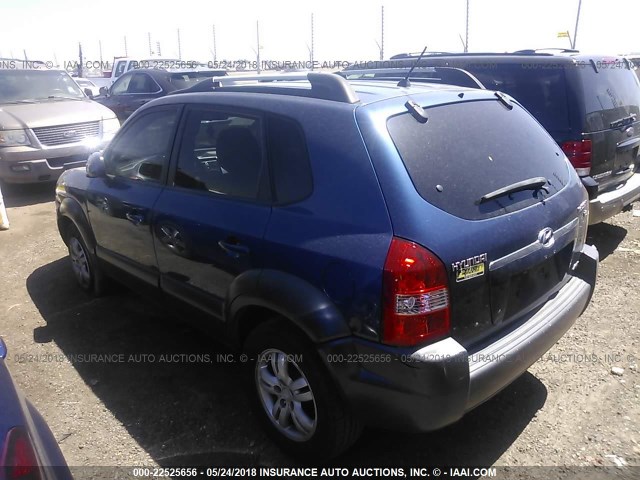 KM8JN72D66U322959 - 2006 HYUNDAI TUCSON GLS/LIMITED BLUE photo 3