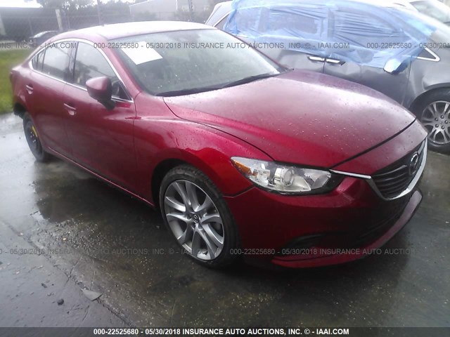 JM1GL1V5XH1117767 - 2017 MAZDA 6 TOURING RED photo 1