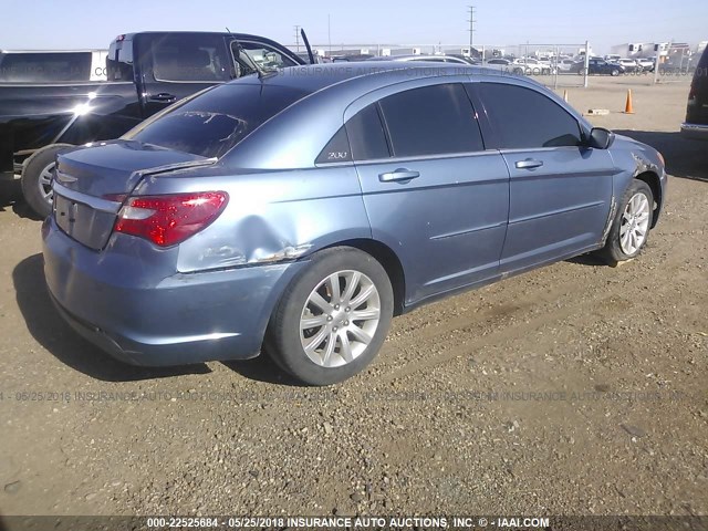 1C3BC1FG4BN550564 - 2011 CHRYSLER 200 TOURING BLUE photo 4