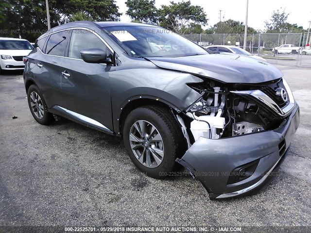 5N1AZ2MG1JN123819 - 2018 NISSAN MURANO S/SL/SV/PLATINUM GRAY photo 1