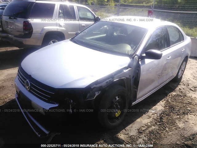 3VW1K7AJ3FM243755 - 2015 VOLKSWAGEN JETTA S ვერცხლისფერი ფოტო 6