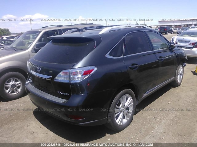 JTJBC1BA6A2011454 - 2010 LEXUS RX 450 GRAY photo 4