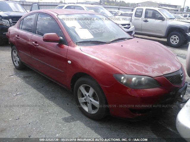 JM1BK12FX41142138 - 2004 MAZDA 3 I RED photo 1