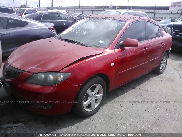 JM1BK12FX41142138 - 2004 MAZDA 3 I RED photo 2