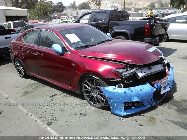 JTHBP5C22E5011394 - 2014 LEXUS IS F RED photo 1