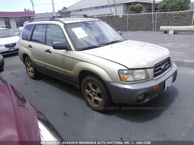 JF1SG65663H706521 - 2003 SUBARU FORESTER 2.5XS GREEN photo 1