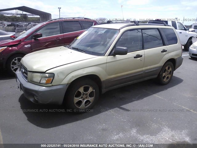 JF1SG65663H706521 - 2003 SUBARU FORESTER 2.5XS GREEN photo 2