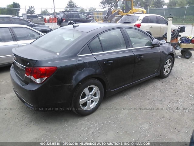 1G1PF5S94B7278280 - 2011 CHEVROLET CRUZE LT BLACK photo 4