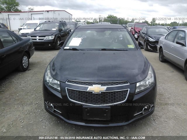 1G1PF5S94B7278280 - 2011 CHEVROLET CRUZE LT BLACK photo 6