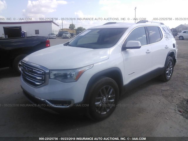 1GKKNMLS0HZ282196 - 2017 GMC ACADIA SLT-1 WHITE photo 2