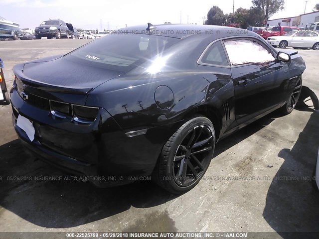 2G1FA1E36C9121845 - 2012 CHEVROLET CAMARO LS BLACK photo 4