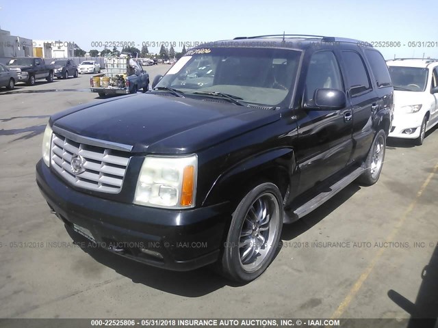 1GYEK63N52R218955 - 2002 CADILLAC ESCALADE LUXURY BLACK photo 2