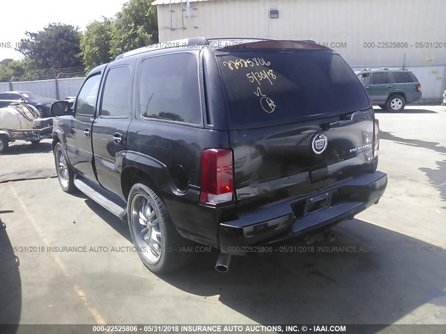 1GYEK63N52R218955 - 2002 CADILLAC ESCALADE LUXURY 黑色 照片 3