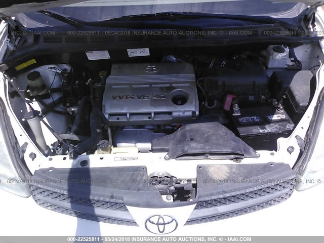 5TDZA23C24S192398 - 2004 TOYOTA SIENNA CE/LE WHITE photo 10