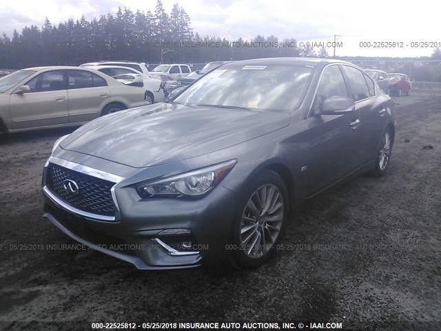 JN1EV7AP7JM353215 - 2018 INFINITI Q50 LUXE/SPORT GRAY photo 2