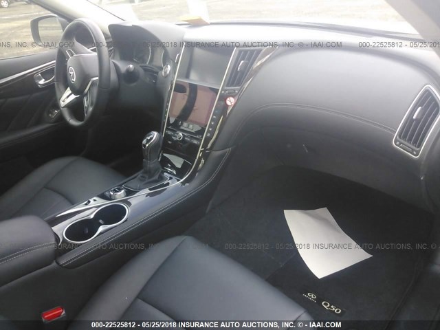 JN1EV7AP7JM353215 - 2018 INFINITI Q50 LUXE/SPORT GRAY photo 5