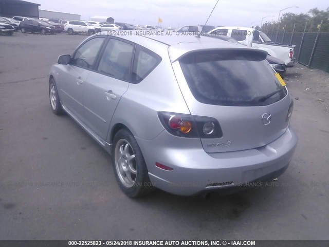 JM1BK143641179920 - 2004 MAZDA 3 HATCHBACK SILVER photo 3