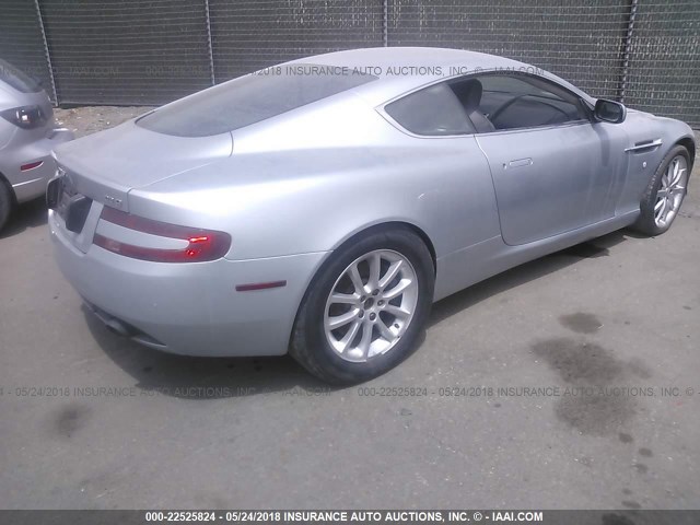 SCFAD01A86GA04057 - 2006 ASTON MARTIN DB9 SILVER photo 4