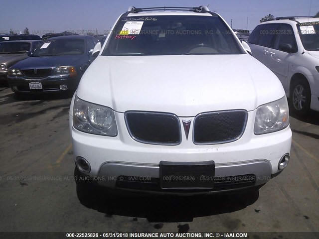 2CKDL73F076248583 - 2007 PONTIAC TORRENT WHITE photo 6