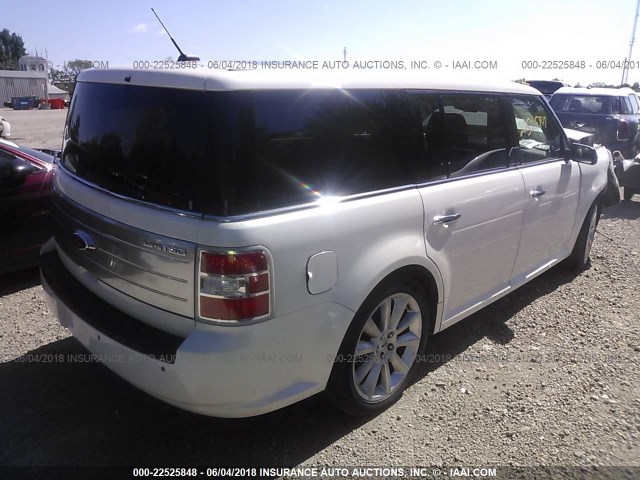 2FMHK6DC1CBD12007 - 2012 FORD FLEX LIMITED WHITE photo 4