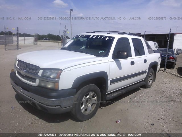 3GNEC13T13G324588 - 2003 CHEVROLET AVALANCHE C1500 WHITE photo 2