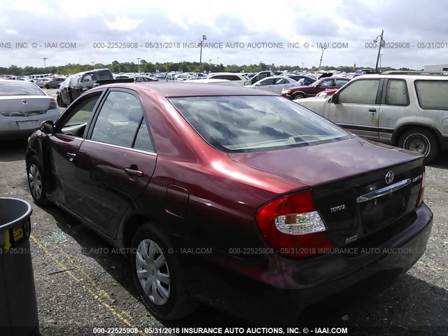 4T1BE32KX4U371462 - 2004 TOYOTA CAMRY LE/XLE/SE Bordo foto 3