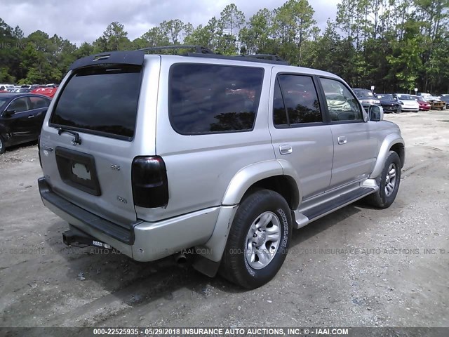 JT3GN86R910208145 - 2001 TOYOTA 4RUNNER SR5 SILVER photo 4