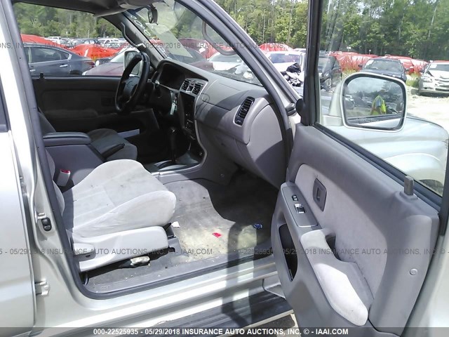 JT3GN86R910208145 - 2001 TOYOTA 4RUNNER SR5 SILVER photo 5