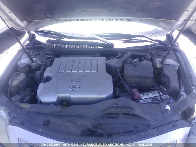 4T1BK46K07U038815 - 2007 TOYOTA CAMRY NEW GENERAT LE/XLE/SE SILVER photo 10
