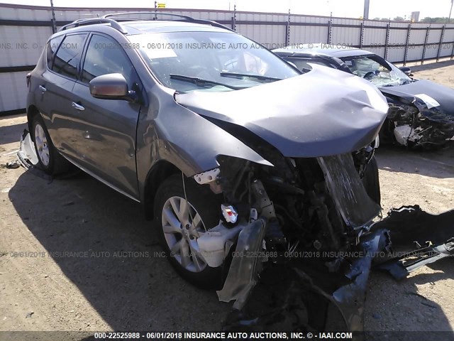 JN8AZ1MU1CW101311 - 2012 NISSAN MURANO S/SL/LE GRAY photo 1