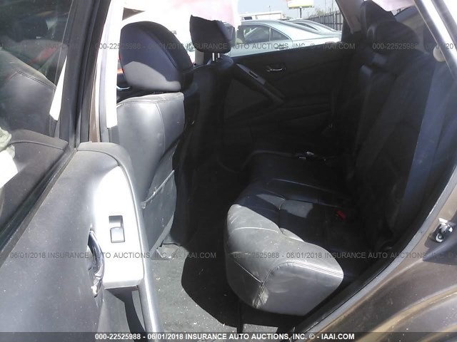 JN8AZ1MU1CW101311 - 2012 NISSAN MURANO S/SL/LE GRAY photo 8