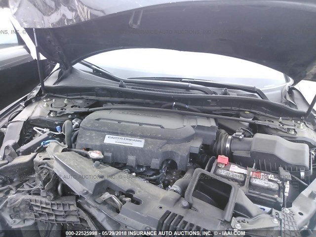 1HGCR3F83EA036172 - 2014 HONDA ACCORD EXL BLACK photo 10