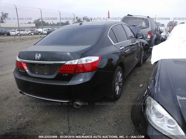 1HGCR3F83EA036172 - 2014 HONDA ACCORD EXL BLACK photo 4