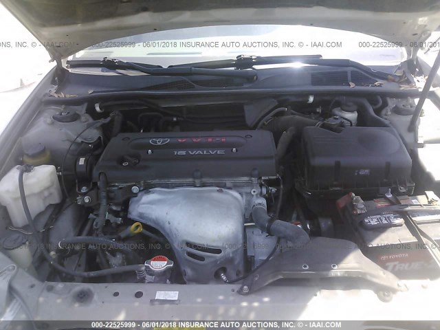 4T1BE32KX4U852053 - 2004 TOYOTA CAMRY LE/XLE/SE ვერცხლისფერი ფოტო 10